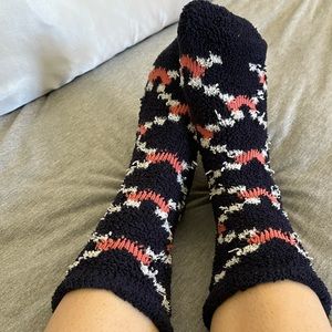 Women’s worn fuzzy socks